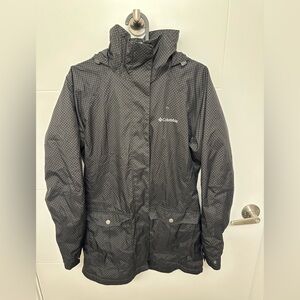 Columbia Jacket | Black with Pattern | Size Small | Worn Once